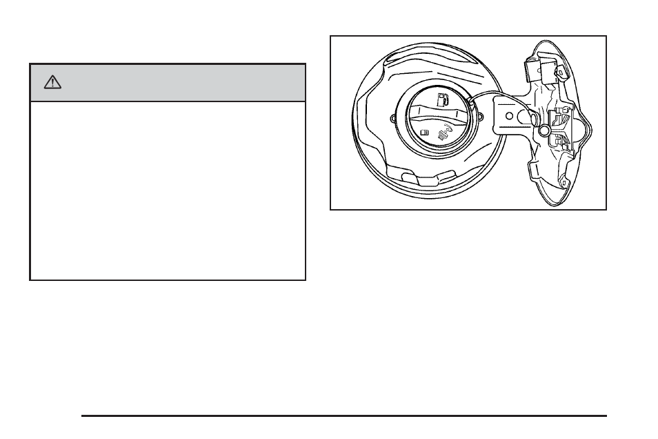 Filling the tank, Filling the tank -8, Caution | Pontiac 2006 Torrent User Manual | Page 244 / 368