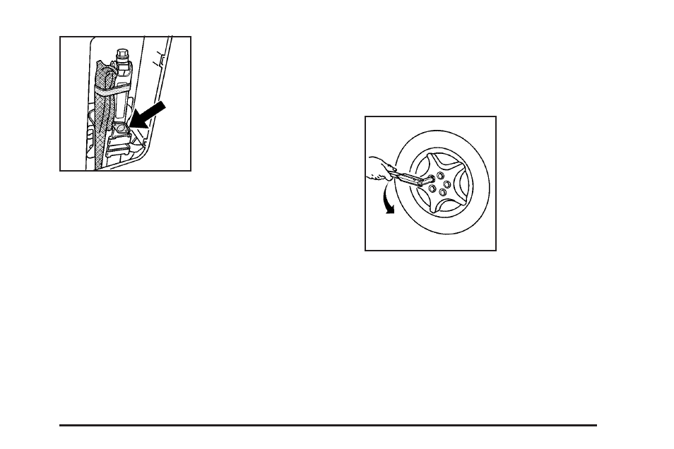 Removing the flat tire and installing the, Spare tire -65 | Pontiac 2006 Torrent User Manual | Page 301 / 368