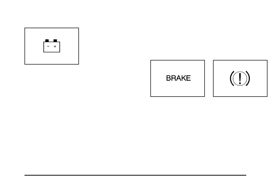 Charging system light, Brake system warning light | Pontiac 2006 Solstice User Manual | Page 113 / 328