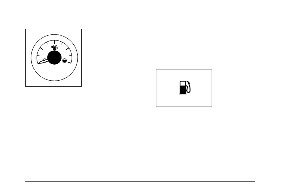 Fuel gage, Low fuel warning light, Fuel gage -35 low fuel warning light -35 | Pontiac 2006 Solstice User Manual | Page 121 / 328