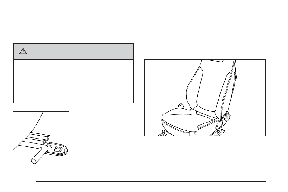 Front seats, Manual seats, Reclining seatbacks | Front seats -2, Manual seats -2 reclining seatbacks -2, Caution | Pontiac 2006 Solstice User Manual | Page 8 / 328