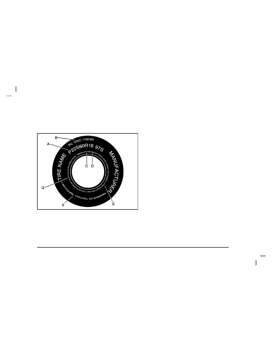 Tire sidewall labeling | Pontiac 2006 Gto User Manual | Page 243 / 326