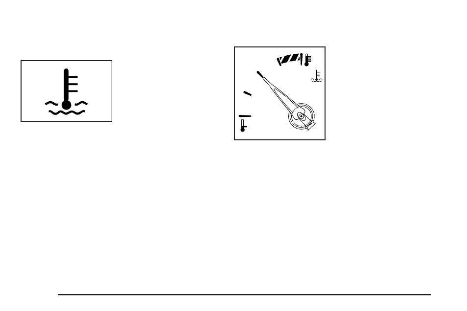 Engine coolant temperature warning light, Engine coolant temperature gage | Pontiac 2006 Grand Prix User Manual | Page 164 / 472