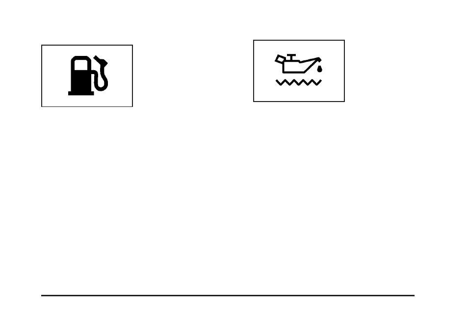 Low fuel, Low oil level | Pontiac 2006 Grand Prix User Manual | Page 199 / 472
