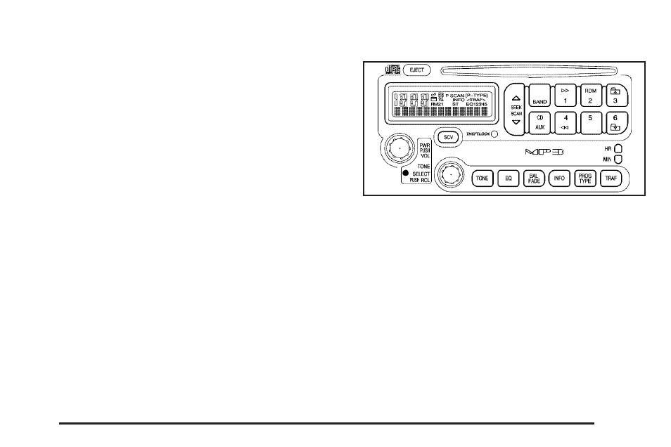Radio with cd (mp3), Radio with cd (mp3) -107 | Pontiac 2006 Grand Prix User Manual | Page 225 / 472