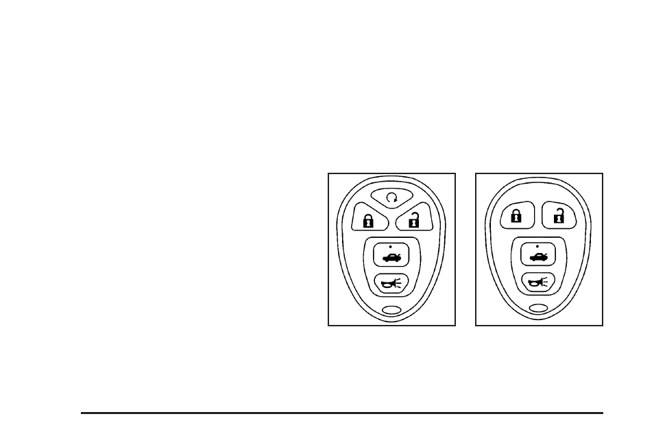 Remote keyless entry system operation, Remote keyless entry system operation -4 | Pontiac 2006 Grand Prix User Manual | Page 78 / 472