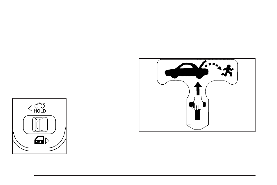 Remote trunk release, Emergency trunk release handle | Pontiac 2006 Grand Prix User Manual | Page 88 / 472