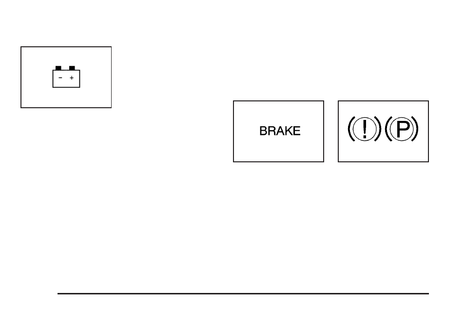 Charging system light, Brake system warning light | Pontiac 2006 G6 User Manual | Page 166 / 416