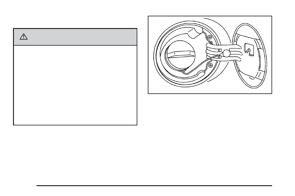 Filling the tank, Filling the tank -8, Caution | Pontiac 2006 G6 User Manual | Page 276 / 416