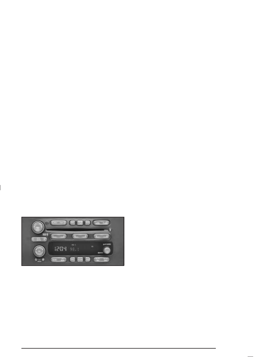 Radio with six-disc cd, Radio with six-disc cd -53, Playing the radio | Pontiac 2005 Vibe User Manual | Page 163 / 374