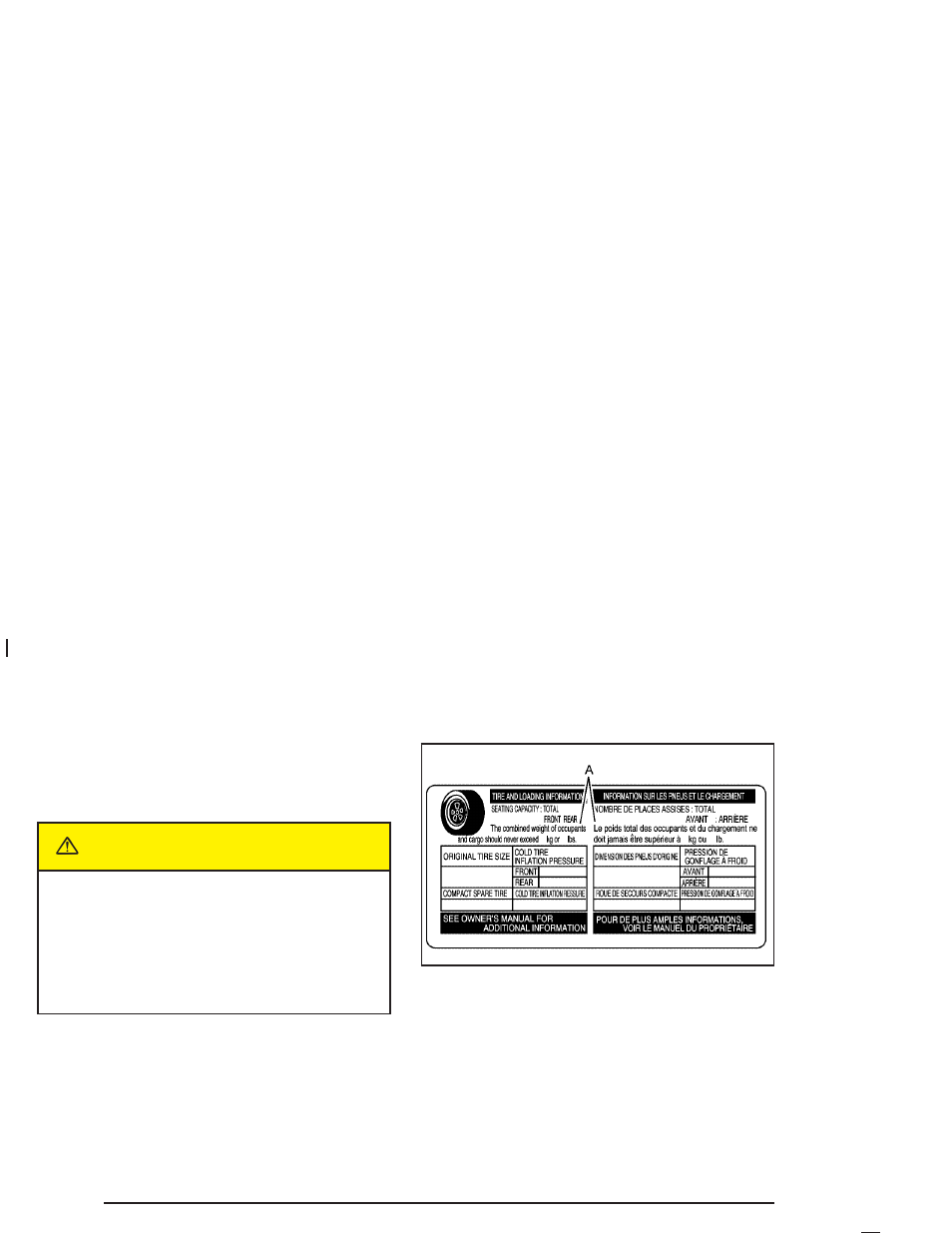 Loading your vehicle, Loading your vehicle -32, Caution | Pontiac 2005 Vibe User Manual | Page 208 / 374