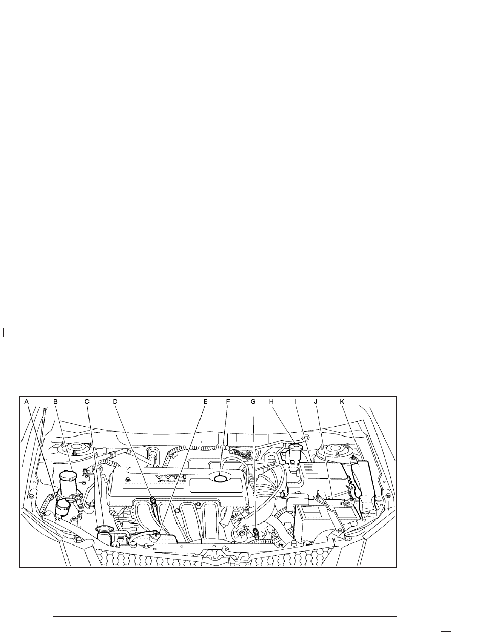 Engine compartment overview, Engine compartment overview -12 | Pontiac 2005 Vibe User Manual | Page 234 / 374