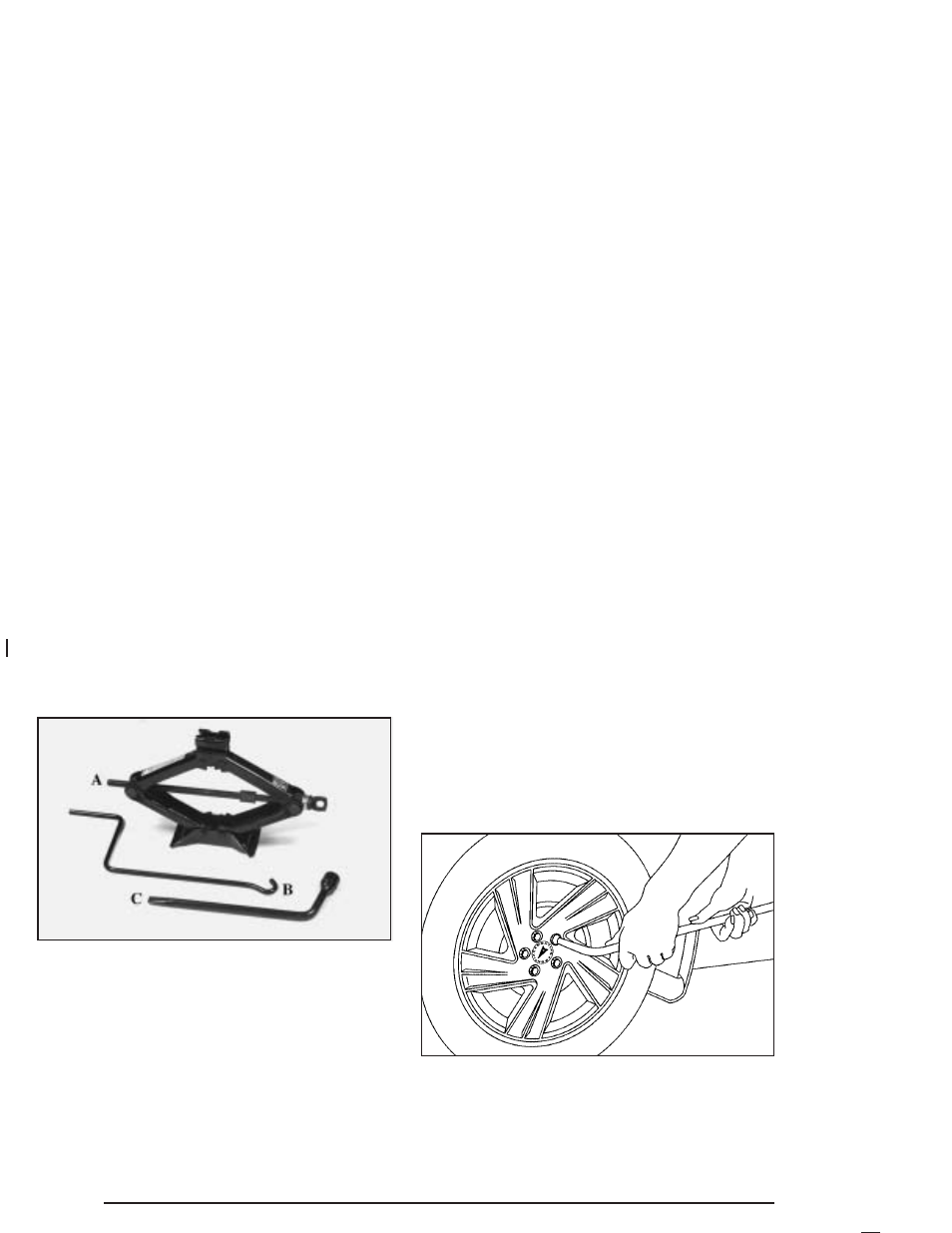 Removing the flat tire and installing the, Spare tire -78 | Pontiac 2005 Vibe User Manual | Page 300 / 374