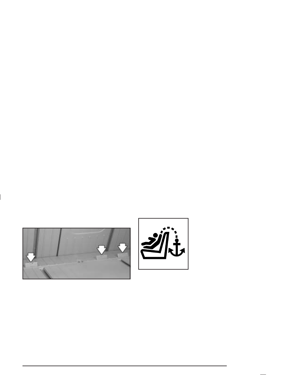 Top strap anchor location, Strap anchor location -37 | Pontiac 2005 Vibe User Manual | Page 43 / 374