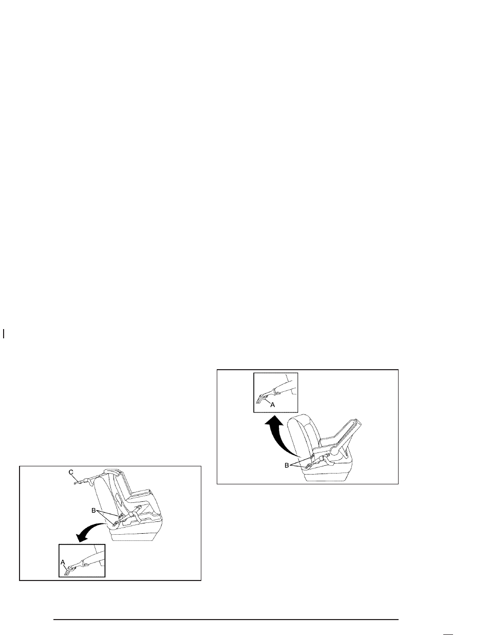 Anchorages and top tethers for, Children (latch system) -38 | Pontiac 2005 Vibe User Manual | Page 44 / 374