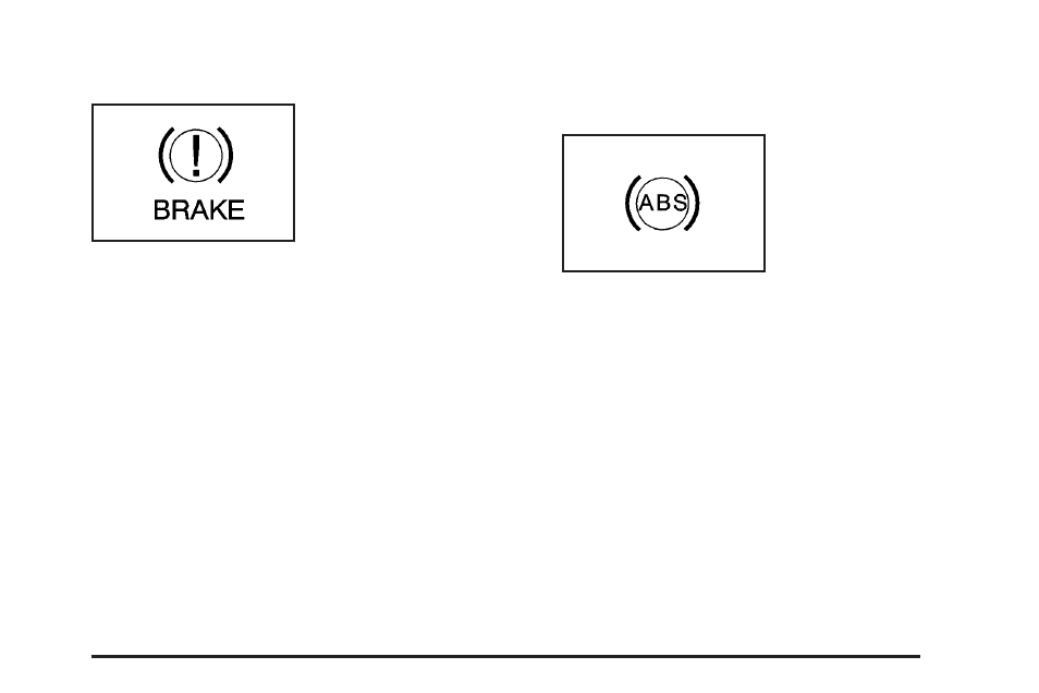 Brake system warning light, Anti-lock brake system warning light | Pontiac 2005 GTO User Manual | Page 121 / 318