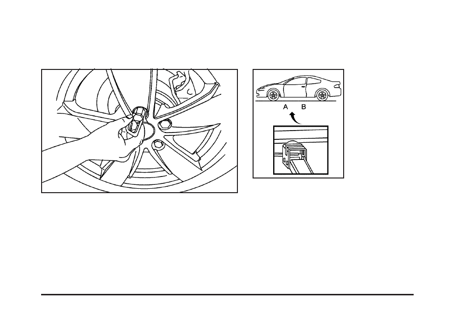 Removing the flat tire and installing, The spare tire -71 | Pontiac 2005 GTO User Manual | Page 257 / 318