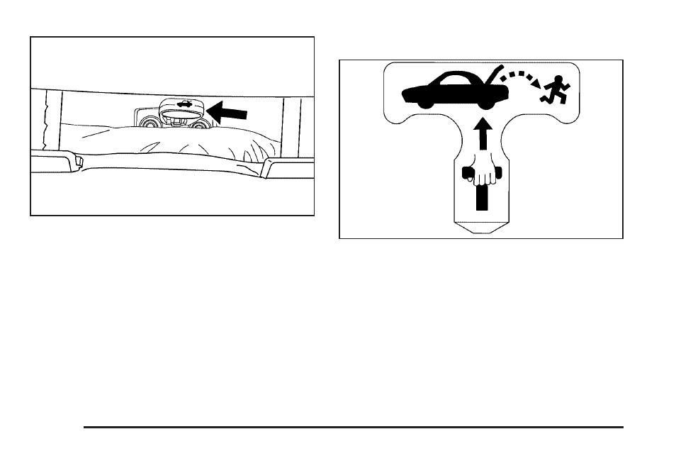 Emergency trunk release handle | Pontiac 2005 GTO User Manual | Page 68 / 318