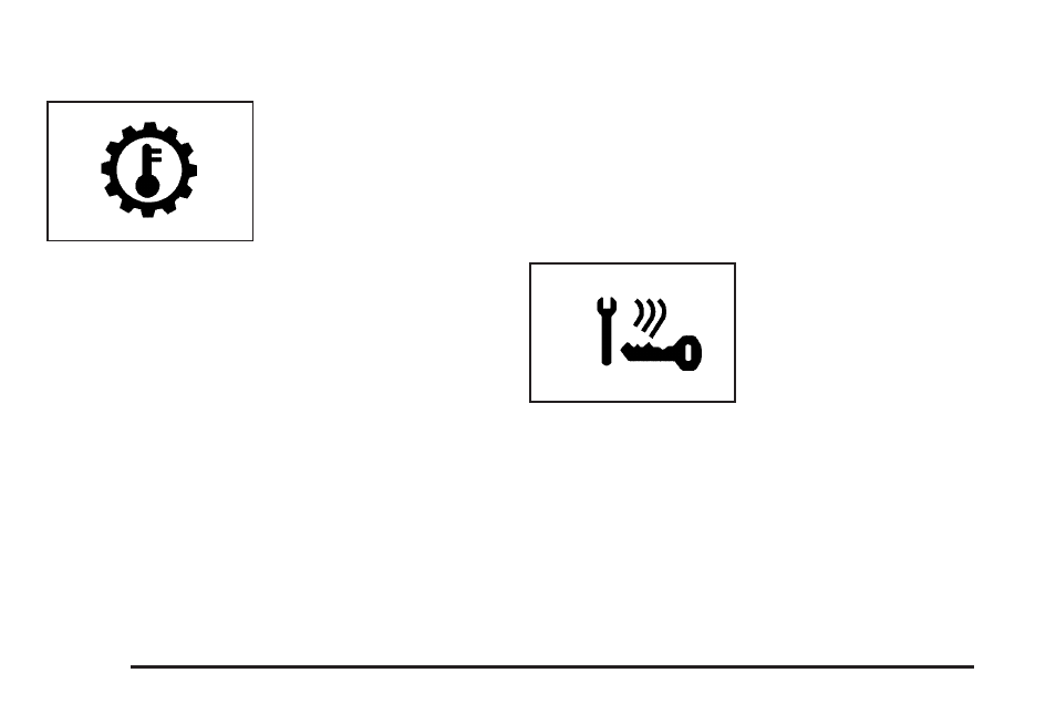 Hot trans fluid, Key fob battery low | Pontiac 2005 Grand Prix User Manual | Page 182 / 444