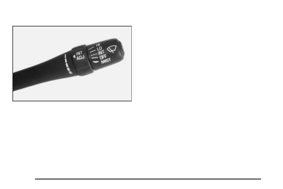 Windshield wiper lever, Windshield wiper lever -10, Windshield | Wiper lever | Pontiac 2005 Grand Am User Manual | Page 104 / 334