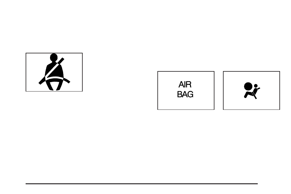 Safety belt reminder light, Airbag readiness light | Pontiac 2005 Grand Am User Manual | Page 119 / 334