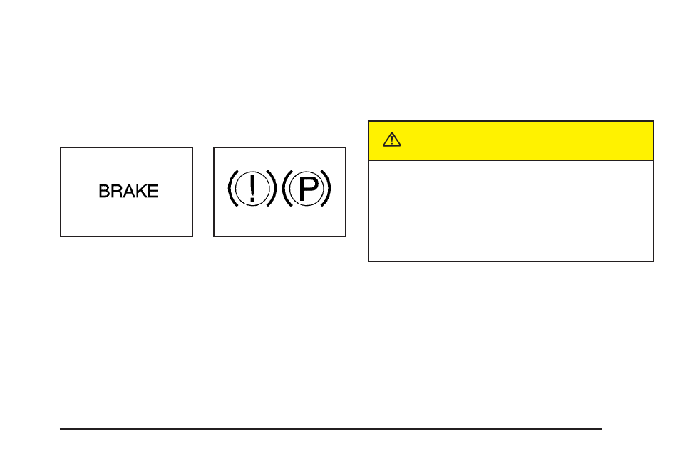 Brake system warning light, Brake system warning light -27, Caution | Pontiac 2005 Grand Am User Manual | Page 121 / 334