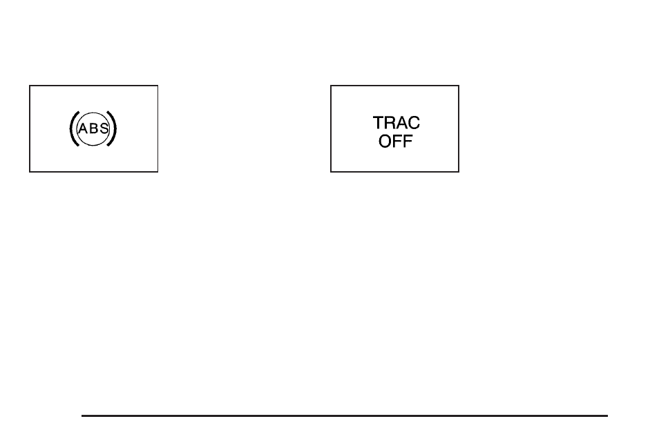 Anti-lock brake system warning light, Enhanced traction system warning light | Pontiac 2005 Grand Am User Manual | Page 122 / 334