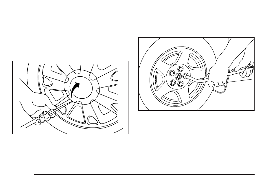 Removing the flat tire and installing the, Spare tire -64 | Pontiac 2005 Grand Am User Manual | Page 272 / 334