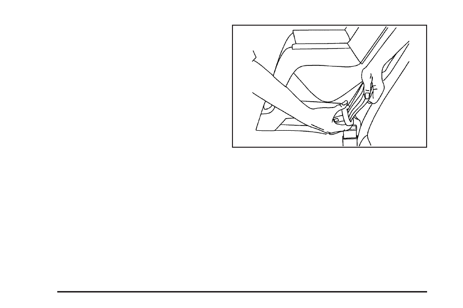Securing a child restraint in a rear seat position, Securing a child restraint in a rear, Seat position -42 | Pontiac 2005 G6 User Manual | Page 48 / 354