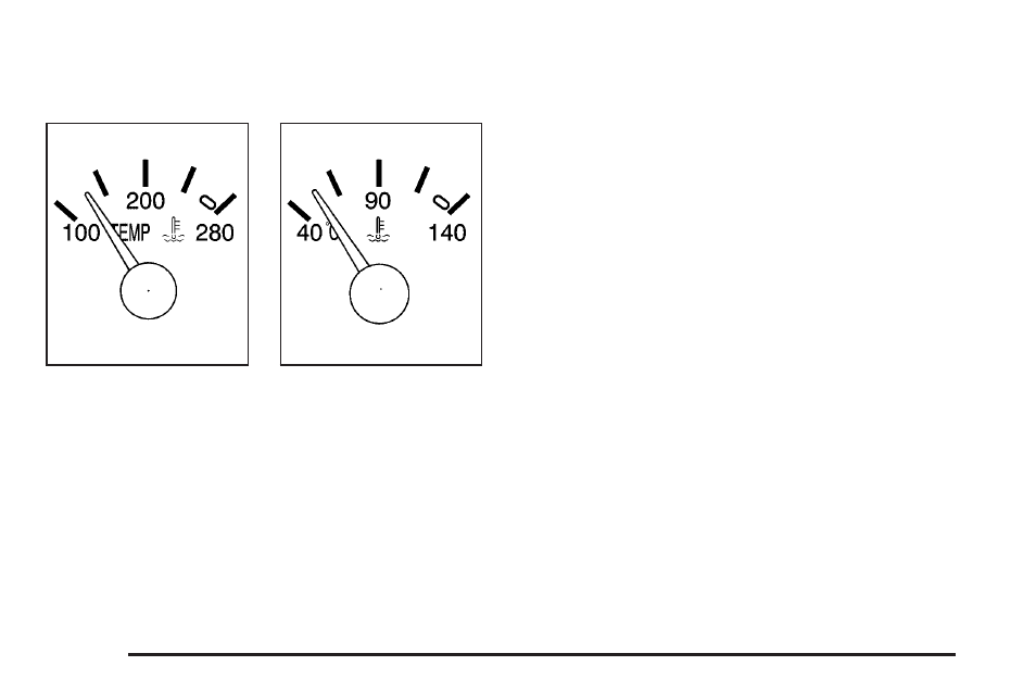 Engine coolant temperature gage (v8 engine), Engine coolant temperature gage, V8 engine) -46 | Pontiac 2005 Bonneville User Manual | Page 158 / 438