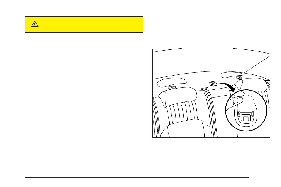 Top strap anchor location, Top strap anchor location -39, Caution | Pontiac 2005 Bonneville User Manual | Page 45 / 438