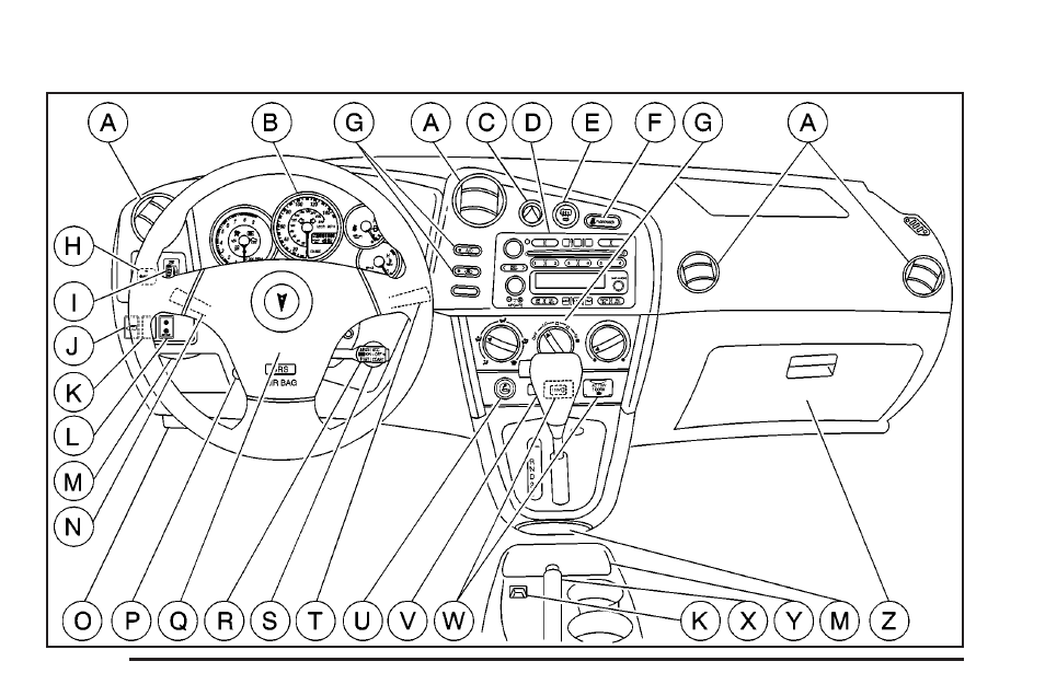 Instrument panel overview, Instrument panel overview -2 | Pontiac 2004 Vibe User Manual | Page 108 / 370