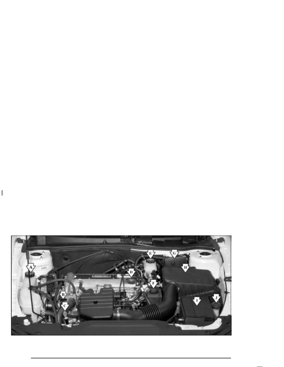 Engine compartment overview, Engine compartment overview -12 | Pontiac 2004 Grand Am User Manual | Page 238 / 364