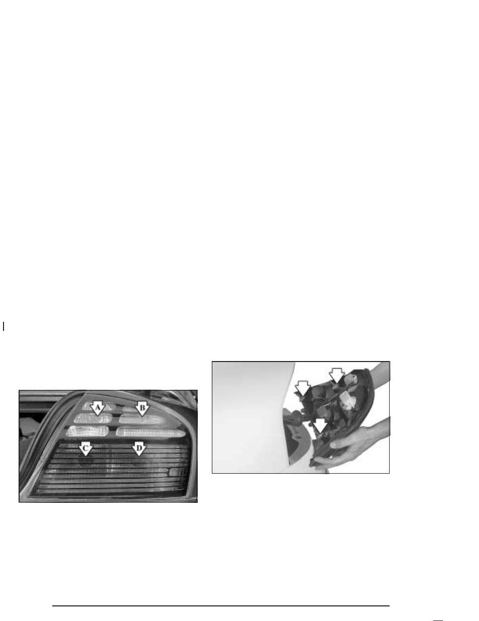 Taillamps, turn signal, stoplamps and, Back-up lamps -56 | Pontiac 2004 Bonneville User Manual | Page 332 / 446