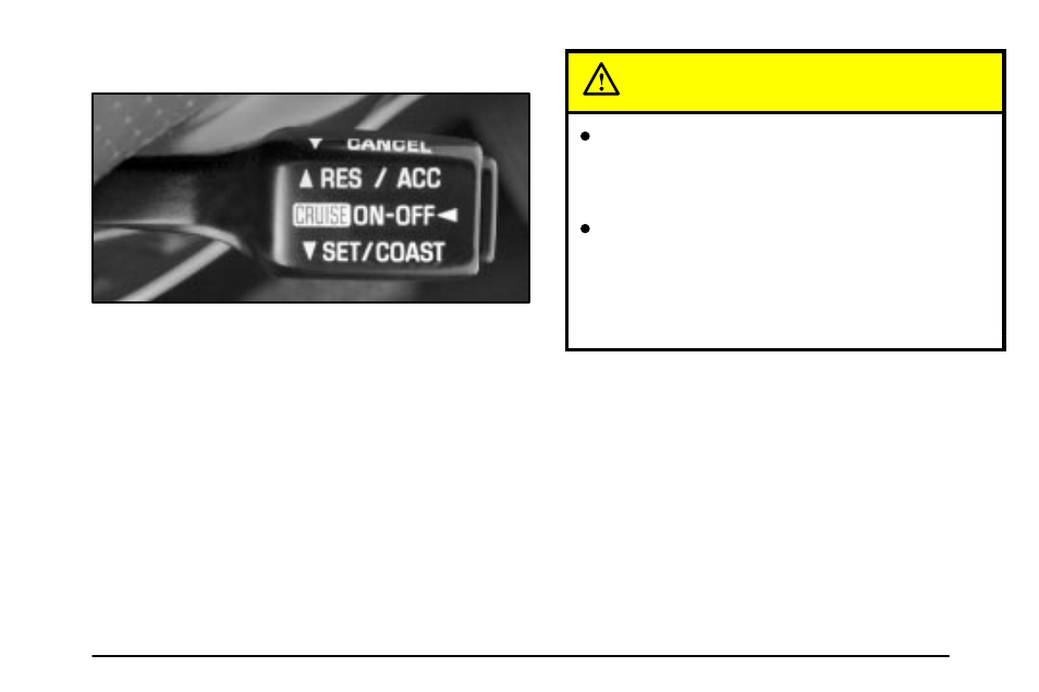 Cruise control (option), Caution | Pontiac 2003 Vibe User Manual | Page 103 / 381