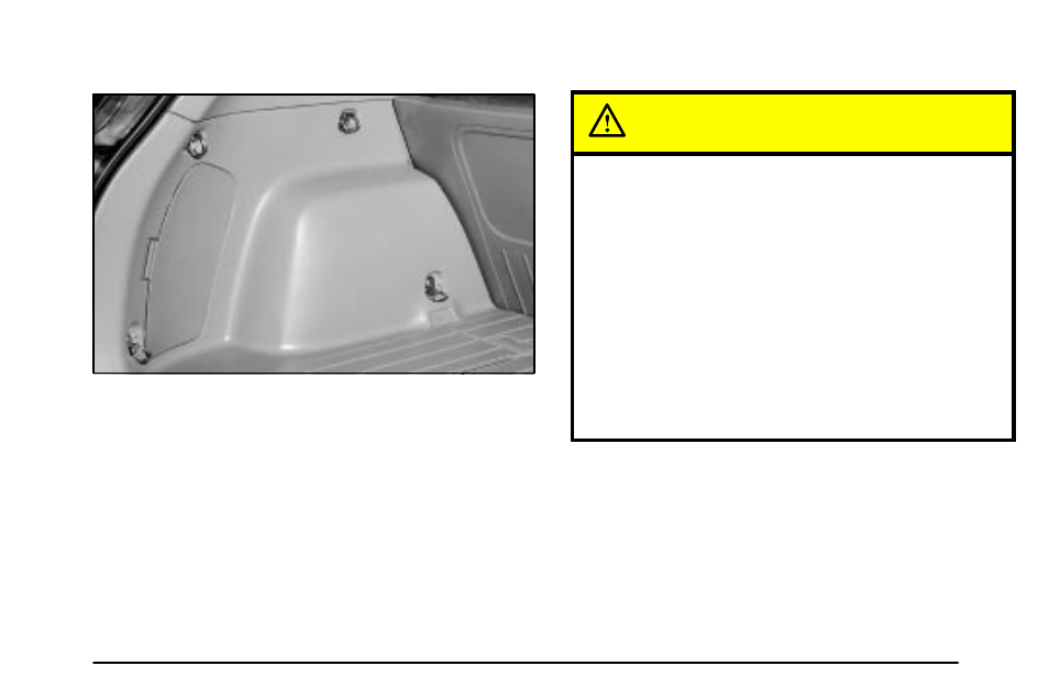 Tie-down hooks and tire tie-down belts, Luggage carrier, Caution | Pontiac 2003 Vibe User Manual | Page 115 / 381