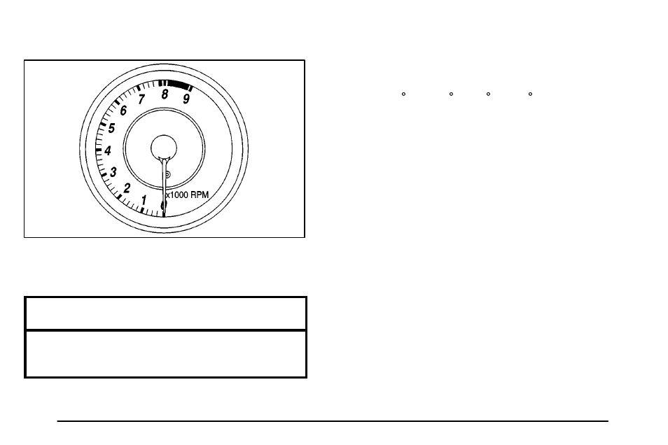 Tachometer, Temperature display, Warning lights, gages and indicators | Notice | Pontiac 2003 Vibe User Manual | Page 126 / 381