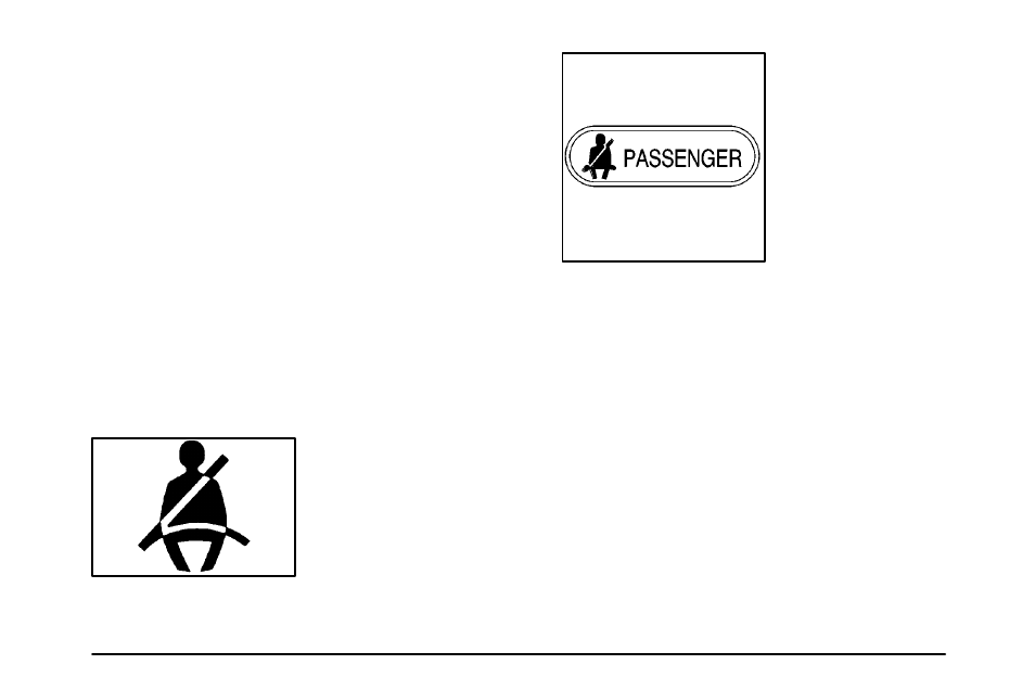 Safety belt reminder lights | Pontiac 2003 Vibe User Manual | Page 127 / 381