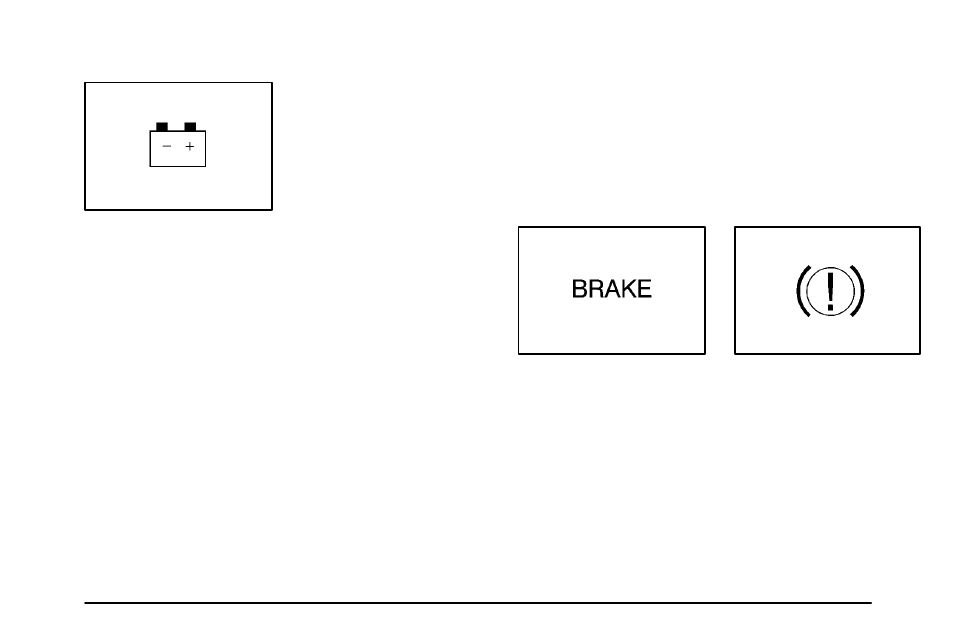 Charging system indicator light, Brake system warning light | Pontiac 2003 Vibe User Manual | Page 129 / 381