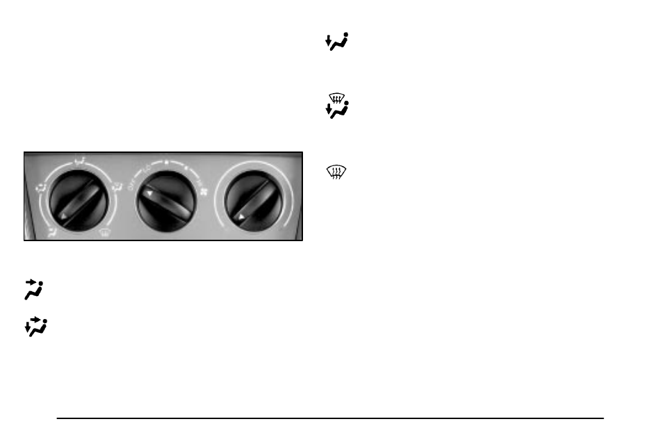 Comfort controls, Climate control system, Mode knob | Fan knob | Pontiac 2003 Vibe User Manual | Page 142 / 381