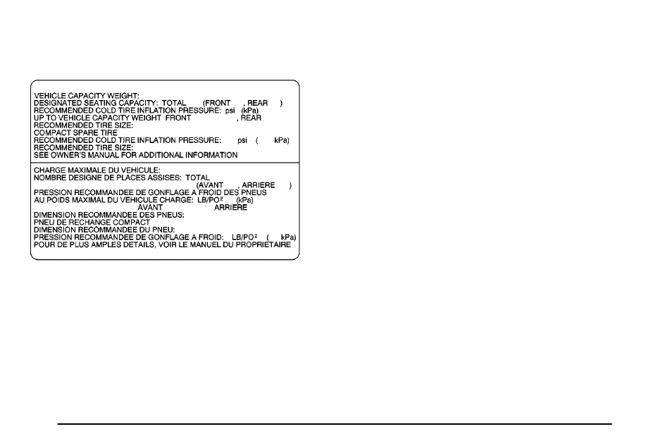 Loading your vehicle | Pontiac 2003 Vibe User Manual | Page 202 / 381