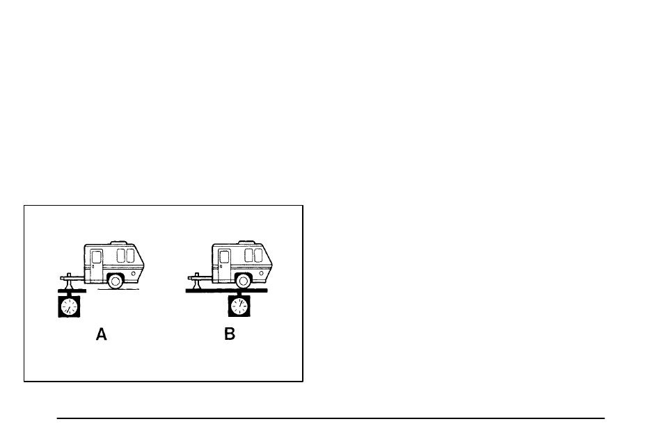 Weight of the trailer tongue, Total weight on your vehicle's tires | Pontiac 2003 Vibe User Manual | Page 206 / 381
