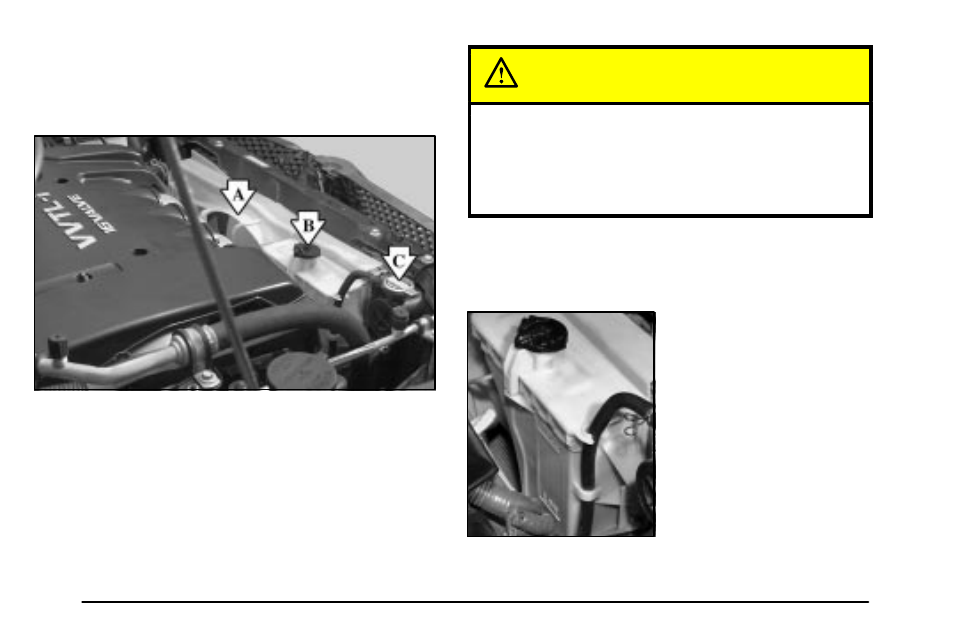Cooling system, Caution | Pontiac 2003 Vibe User Manual | Page 223 / 381