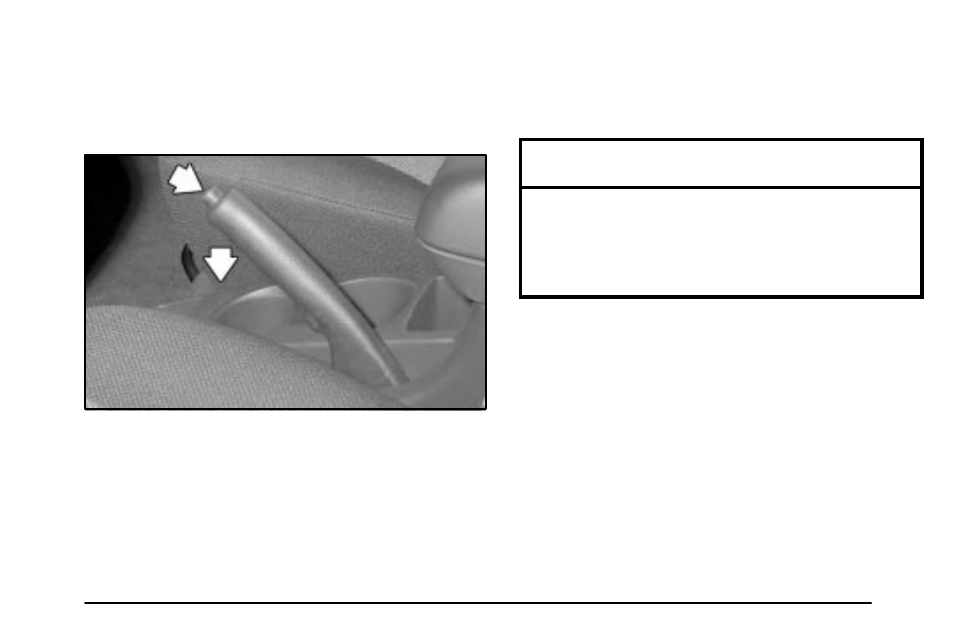 Parking brake, Notice | Pontiac 2003 Vibe User Manual | Page 93 / 381