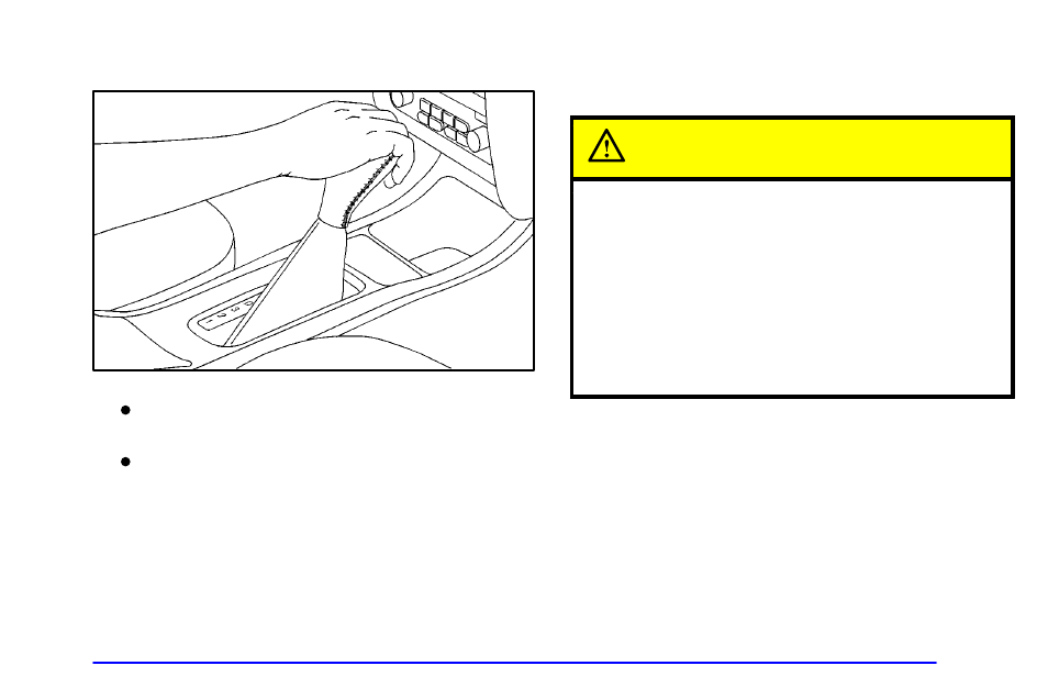 Leaving your vehicle with the engine running, Caution | Pontiac 2002 Grand Prix User Manual | Page 105 / 374