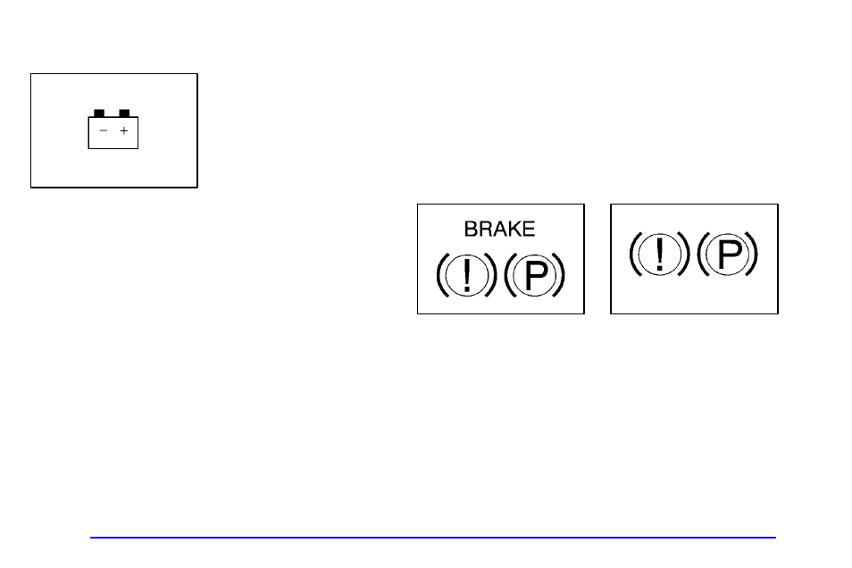 Charging system indicator light, Brake system warning light | Pontiac 2002 Grand Prix User Manual | Page 140 / 374