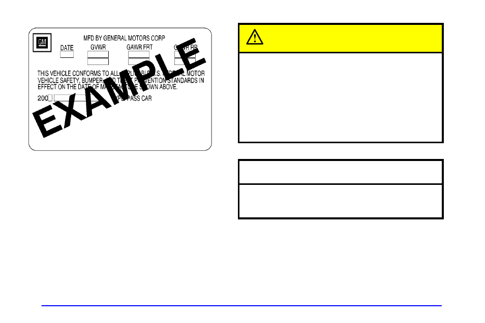Caution, Notice | Pontiac 2002 Grand Prix User Manual | Page 216 / 374