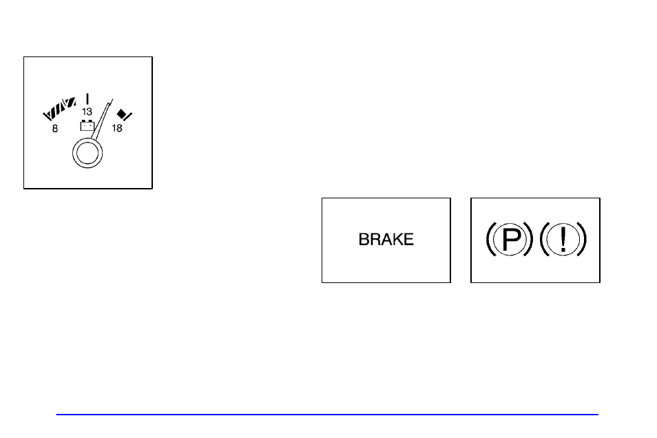 Voltmeter, Brake system warning light | Pontiac 2002 Firebird User Manual | Page 144 / 359