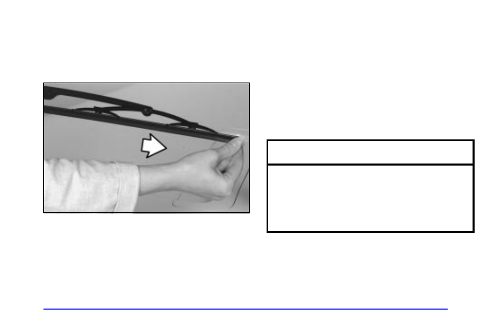 Wiper blade element replacement, Notice | Pontiac 2002 Firebird User Manual | Page 291 / 359