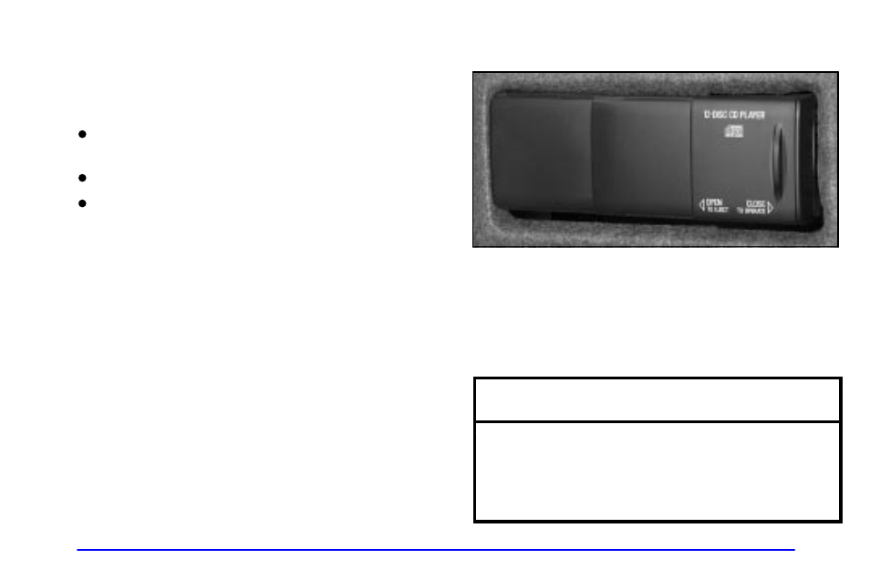 Compact disc messages, Trunk-mounted cd changer (option), Notice | Pontiac 2002 Bonneville User Manual | Page 213 / 427